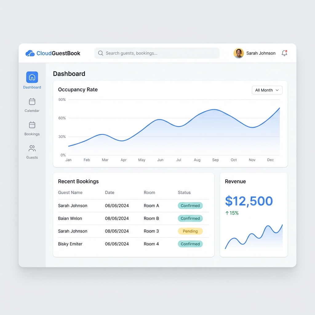 CloudGuestBook Dashboard